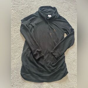 Isabel Maternity Black Cowl Neck Sweatshirt size S